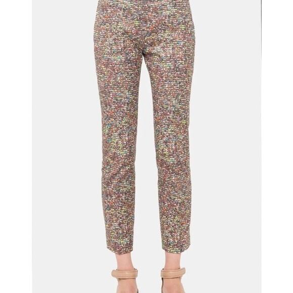 Akris Punto Multicolored Franca Stadium Printed Ankle Length Trouser Pant - 4